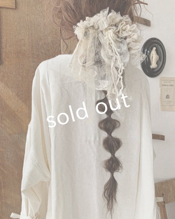 画像6: pollenbienco／アンティークレースと十字架のウィッグバレッタ・A (6)