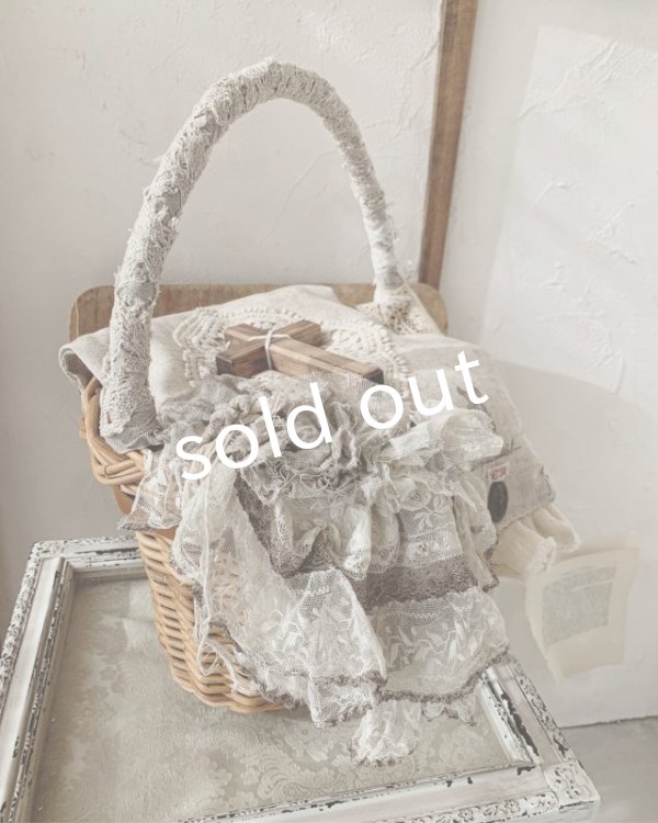 画像2: pollenbienco／アンティークレースと十字架のリリーバッグ (2)