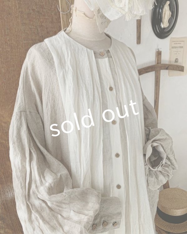 画像7: MARCHE' DE SOEUR／祈りのワンピース+pollenbiencoアンティークレースの首飾り・エクリュ (7)