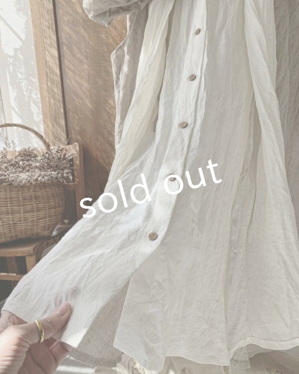 画像11: MARCHE' DE SOEUR／祈りのワンピース+pollenbiencoアンティークレースの首飾り・エクリュ (11)