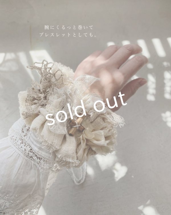 画像15: MARCHE' DE SOEUR／祈りのワンピース+pollenbiencoアンティークレースの首飾り・エクリュ (15)