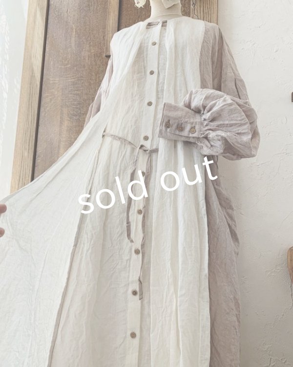 画像8: MARCHE' DE SOEUR／祈りのワンピース・くすみピンク (8)