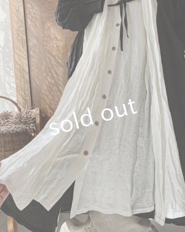 画像7: MARCHE' DE SOEUR／祈りのワンピース+pollenbiencoアンティークレースの首飾り・ブラック (7)