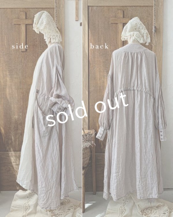 画像10: MARCHE' DE SOEUR／祈りのワンピース・くすみピンク (10)