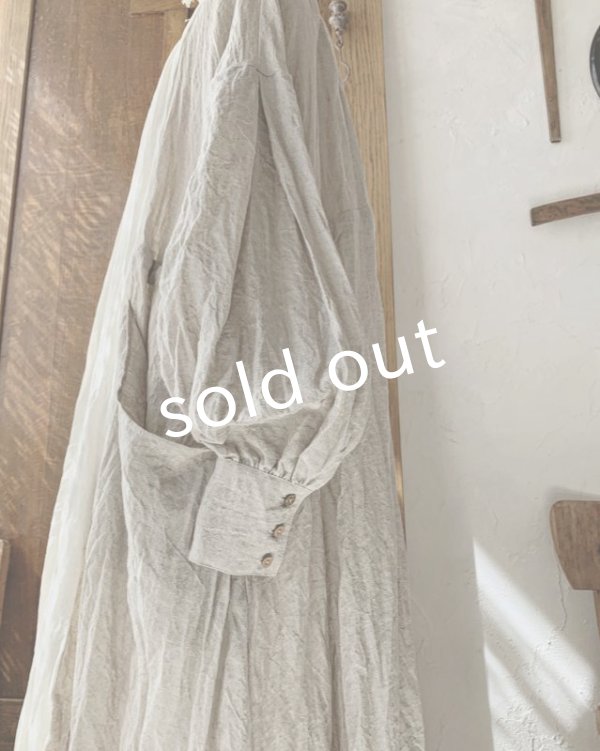 画像9: MARCHE' DE SOEUR／祈りのワンピース+pollenbiencoアンティークレースの首飾り・エクリュ (9)