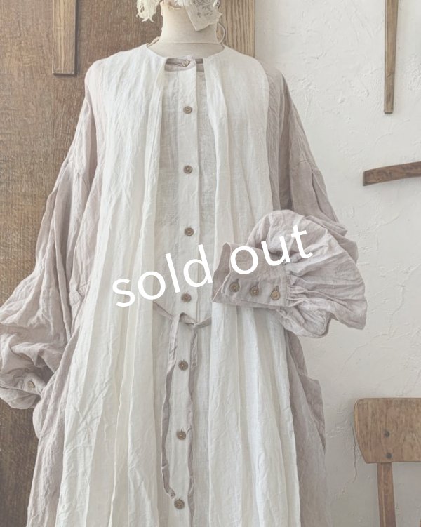 画像4: MARCHE' DE SOEUR／祈りのワンピース・くすみピンク (4)