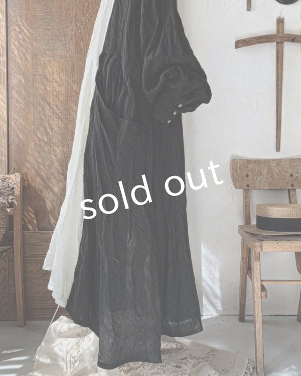 画像8: MARCHE' DE SOEUR／祈りのワンピース+pollenbiencoアンティークレースの首飾り・ブラック (8)