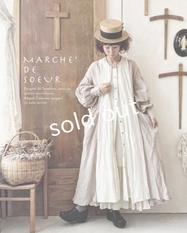 画像13: MARCHE' DE SOEUR／祈りのワンピース・くすみピンク (13)