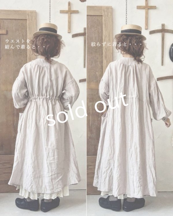 画像15: MARCHE' DE SOEUR／祈りのワンピース・くすみピンク (15)