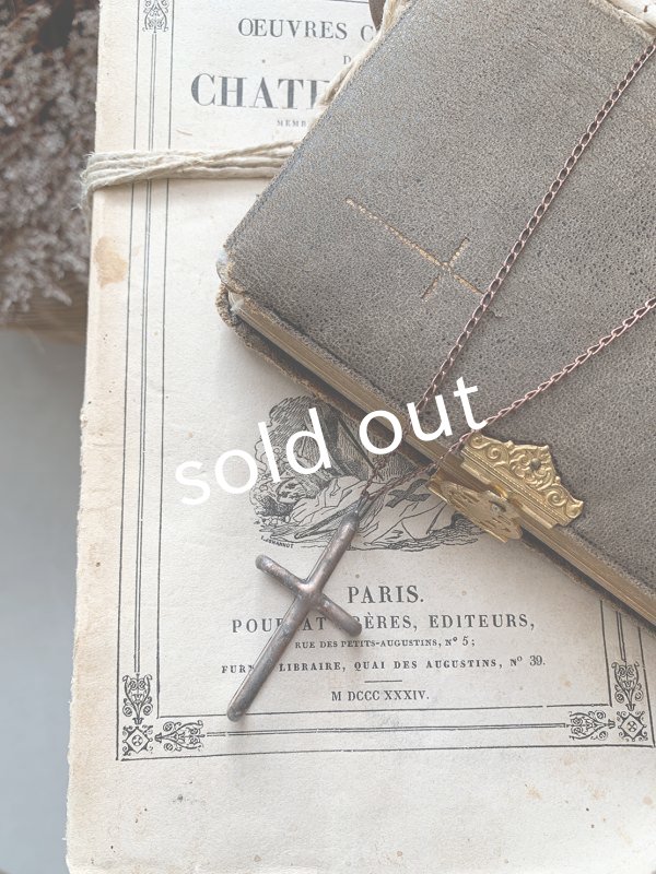 画像3: caco grass works/クロスペンダント・copper(大) (3)