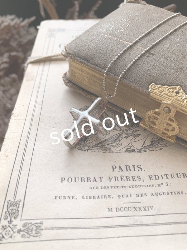 画像4: caco grass works/クロスペンダント・silver(小) (4)