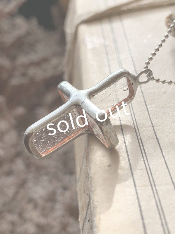 画像3: caco grass works/クロスペンダント・silver(小) (3)