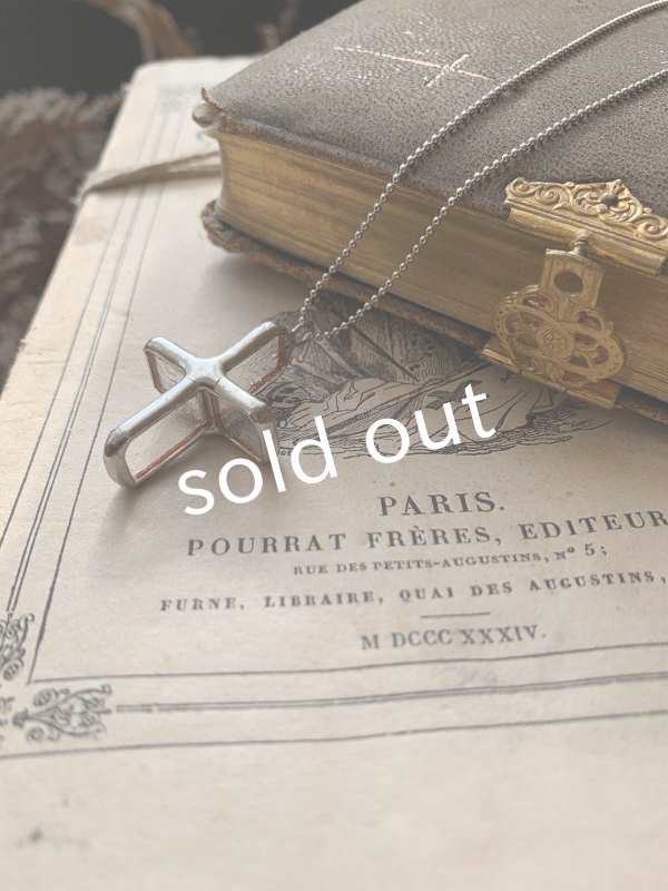 画像2: caco grass works/クロスペンダント・silver(小) (2)