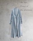 画像5: the last flower of the afternoon／静寂の滴り robe shirt dress・勿忘草 (5)