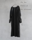 画像6: the last flower of the afternoon／月暈のprayer slit dress・黒 (6)