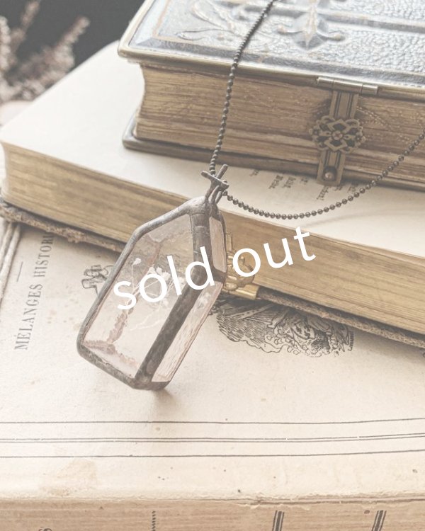 画像2: caco grass works/お花入り教会のペンダント・かすみ草 (2)