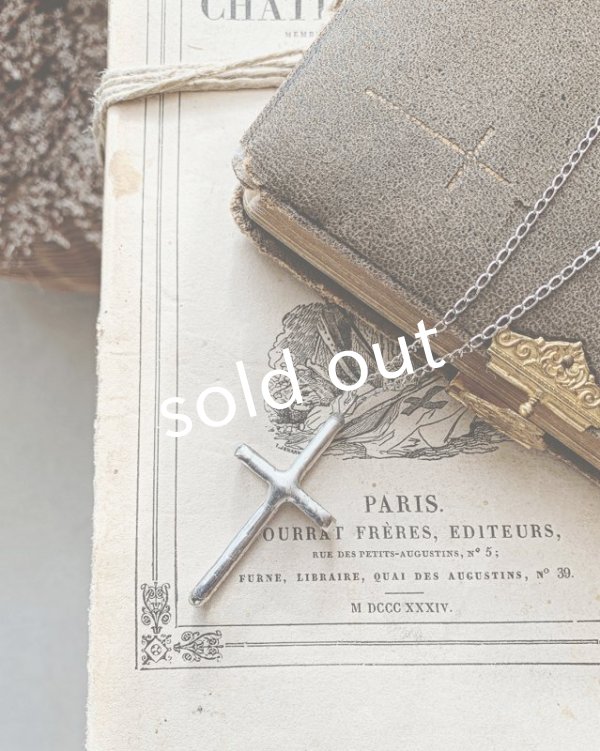 画像3: caco grass works/クロスペンダント・silver(大) (3)