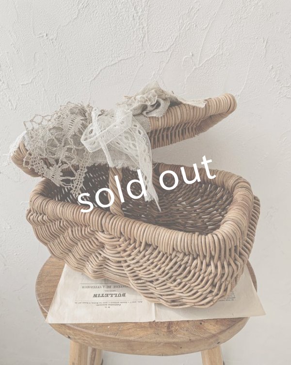 画像3: pollenbienco/アンティークレースのフタ付きバッグ (3)