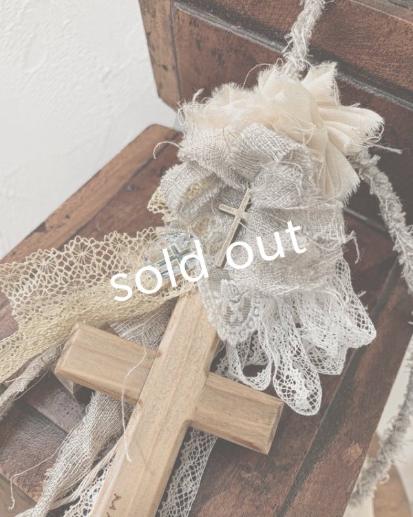 画像4: pollenbienco／十字架とヴィトレイルインタリオのネックレス・クロス (4)