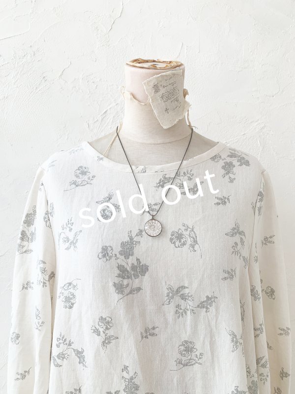 画像6: caco grass works／ヴィンテージガラスボタンのペンダント・copper (6)