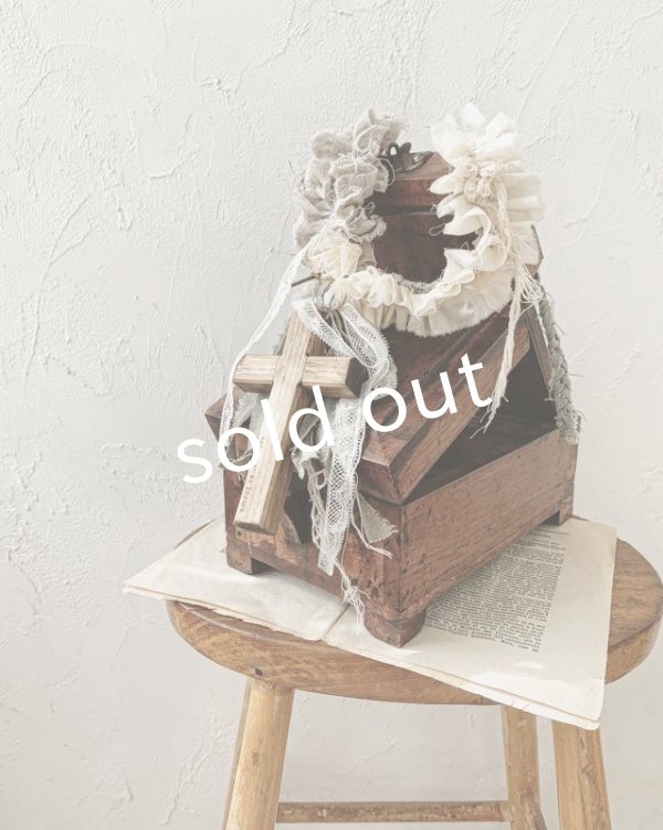 画像7: pollenbienco/十字架とチェコ製ガラスのカボションのネックレス・マリア (7)