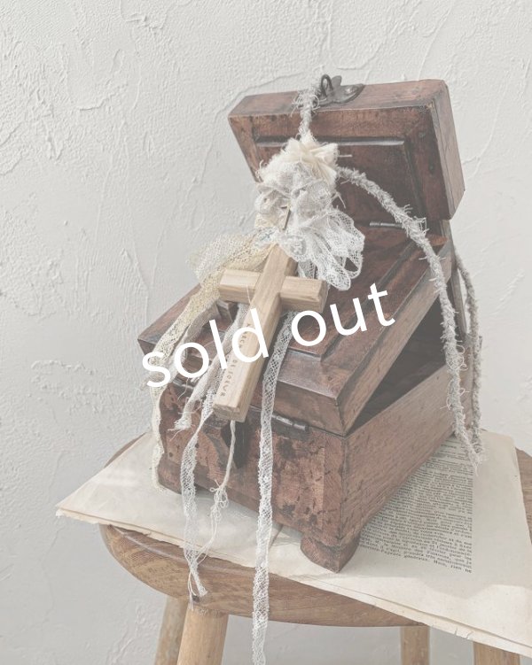 画像3: pollenbienco／十字架とヴィトレイルインタリオのネックレス・クロス (3)