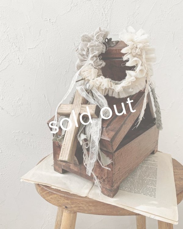 画像4: pollenbienco/十字架とチェコ製ガラスのカボションのネックレス・マリア (4)