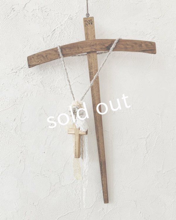 画像6: pollenbienco／十字架とヴィトレイルインタリオのネックレス・クロス (6)