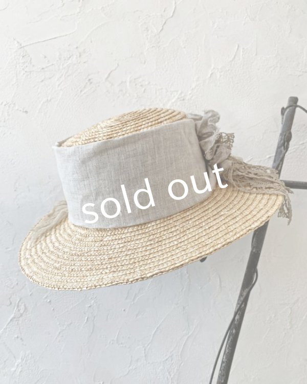 画像4: pollenbienco／アンティークプリーツレースのキャペリン (4)