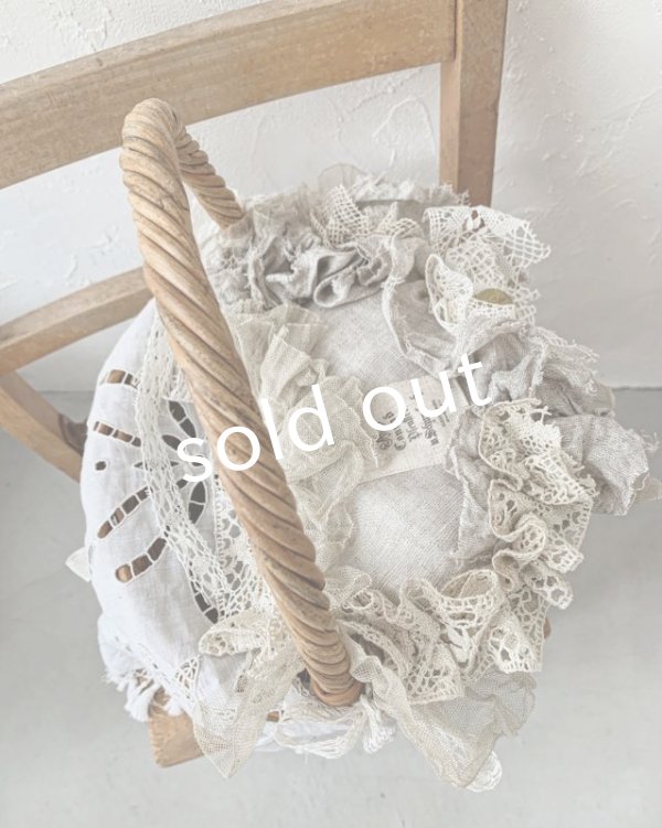 画像12: pollenbienco／アンティークタッセルレースと十字架のバスケット (12)