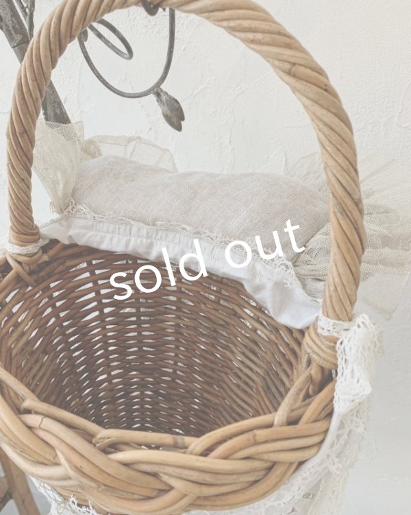 画像10: pollenbienco／アンティークタッセルレースと十字架のバスケット (10)