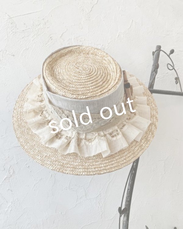 画像5: pollenbienco／アンティークフリルレースと十字架のキャペリン (5)