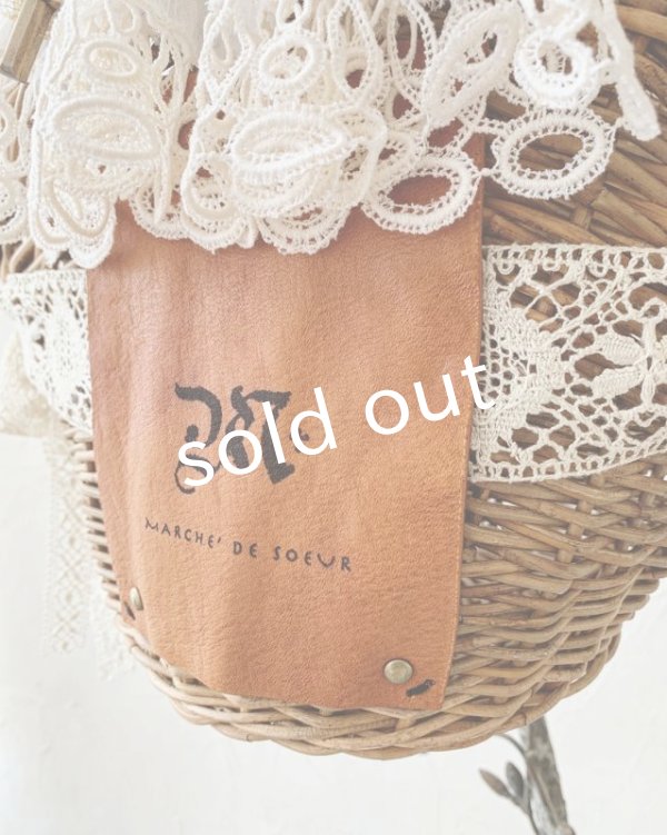 画像7: pollenbienco／アンティークレースとレザーのニーナバッグ (7)