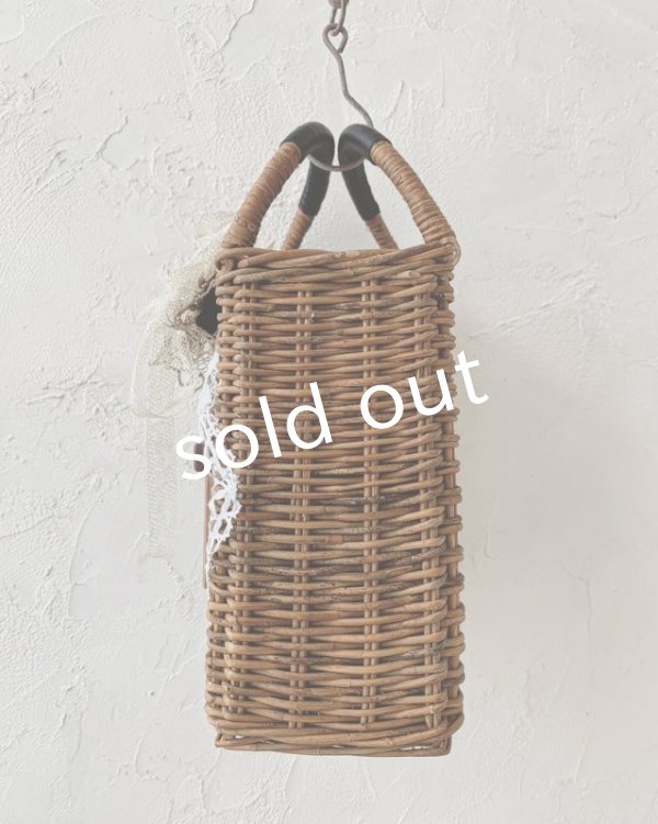 画像9: pollenbienco／アンティークレースと十字架のかごバッグ (9)