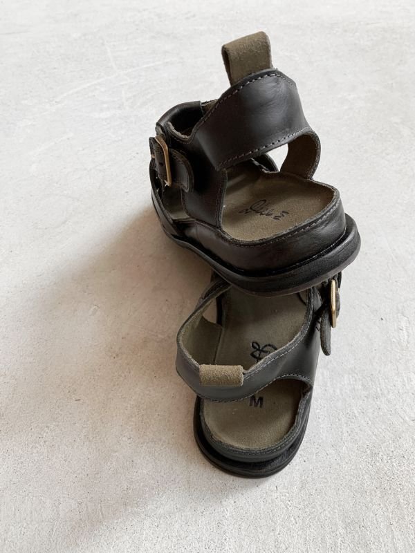 画像6: Diu／本革パルミエサンダル・ブラック (6)