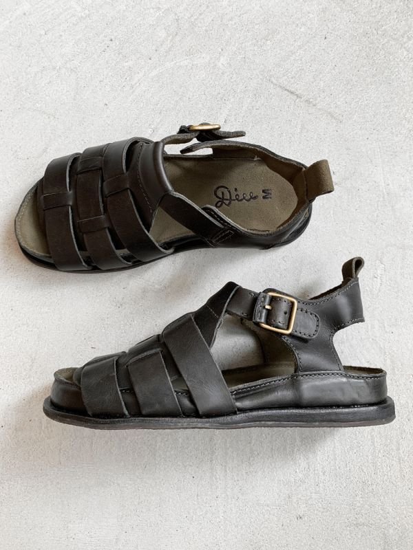 画像5: Diu／本革パルミエサンダル・ブラック (5)