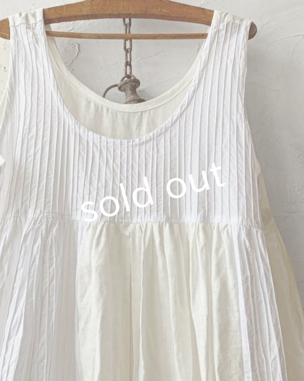 画像5: shizuka's & MARCHE３点セット／ロベリアのドレス・ホワイト（前スリットタイプ） (5)