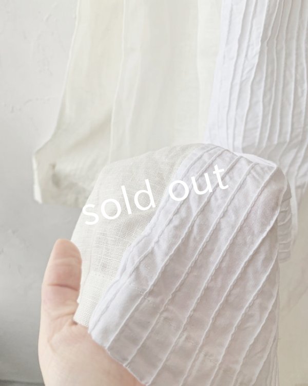 画像8: shizuka's & MARCHE３点セット／ロベリアのドレス・ホワイト（前スリットタイプ） (8)