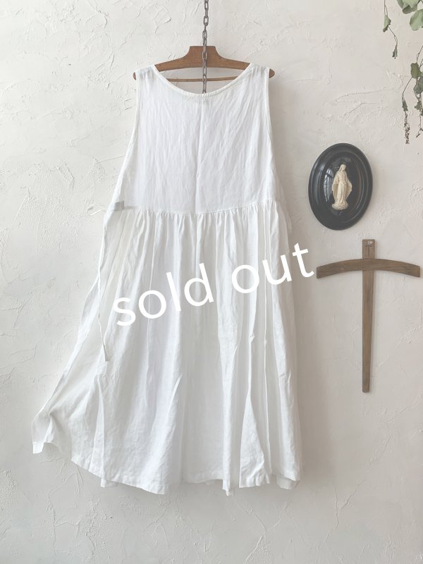 画像8: shizuka's & MARCHE３点セット／ロベリアのドレス・ホワイト（サイドりぼんタイプ） (8)