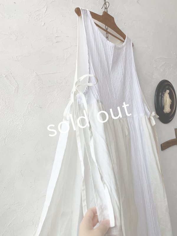 画像6: shizuka's & MARCHE３点セット／ロベリアのドレス・ホワイト（サイドりぼんタイプ） (6)