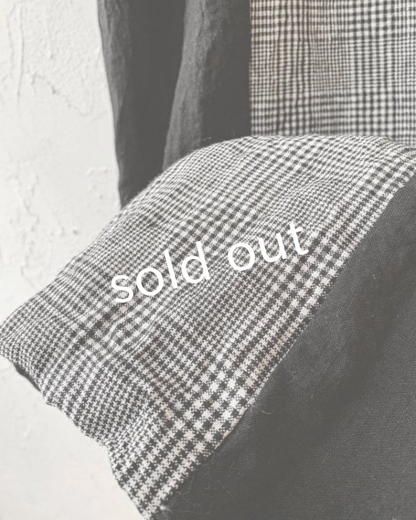 画像7: shizuka's & MARCHE３点セット／ロベリアのドレス・グレンチェック（前スリットタイプ） (7)