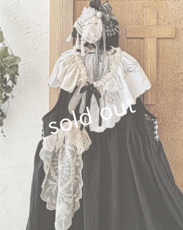 画像7: 【特別版】shizuka's & MARCHE３点セット／ロベリアのドレス・アンティークレースB（前スリットタイプ） (7)