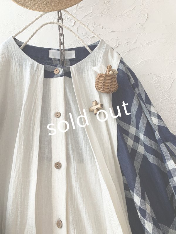 画像6: MARCHE' DE SOEUR／祈りのワンピース・フレンチチェック (6)