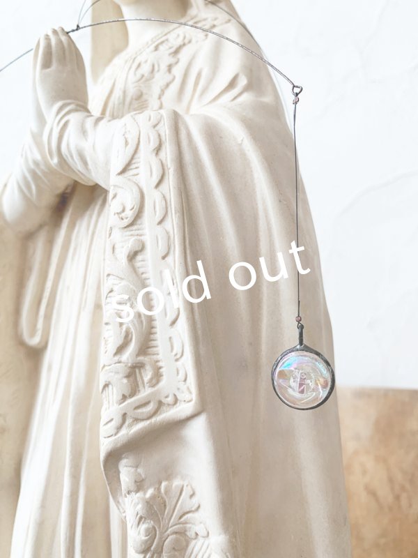 画像3: caco grass works/十字架とガラスボタンのモビール (3)