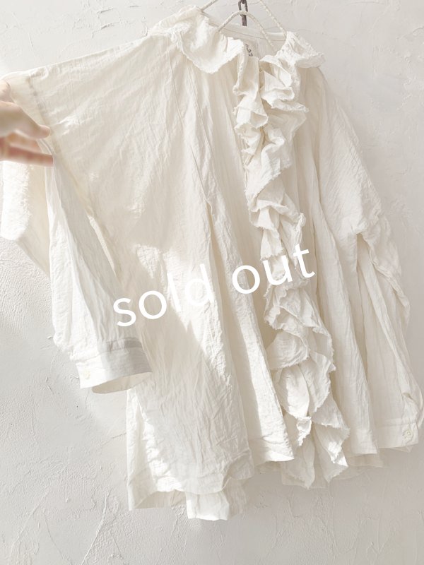画像8: MARCHE' DE SOEUR／フローフリルブラウス・ミルク (8)