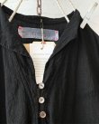 画像4: HALLELUJAH／Robe de femme de chambre 小間使いローブ衿付・black（110cm丈） (4)