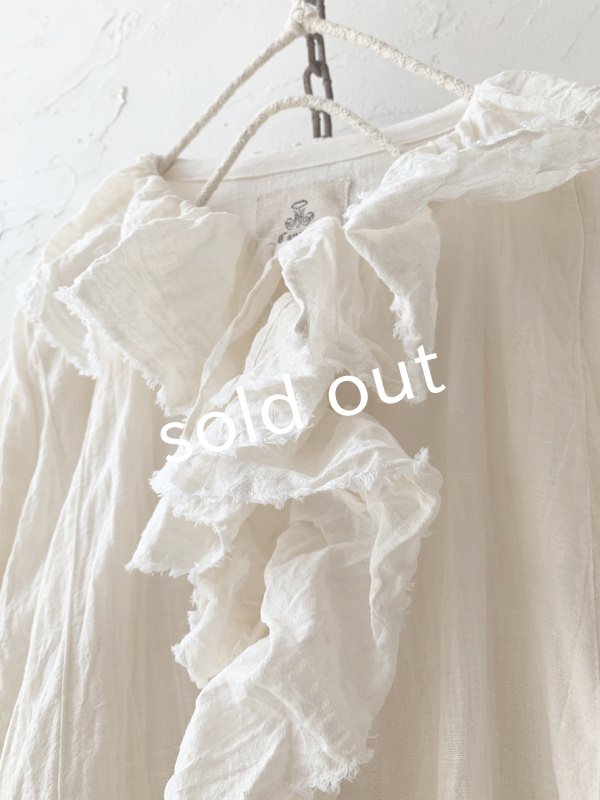 画像7: MARCHE' DE SOEUR／フローフリルブラウス・ミルク (7)