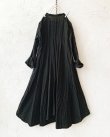 画像2: HALLELUJAH／Robe de femme de chambre 小間使いローブ衿付・black（110cm丈） (2)