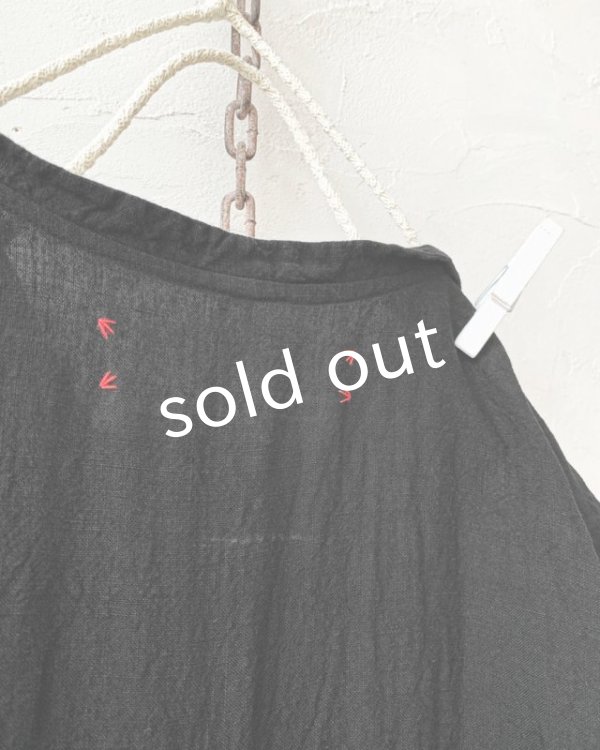 画像10: HALLELUJAH／Robe de femme de chambre 小間使いローブ衿付・black（110cm丈） (10)