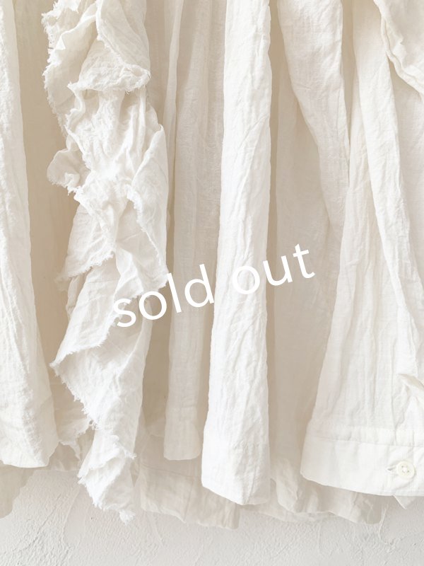 画像4: MARCHE' DE SOEUR／フローフリルブラウス・ミルク (4)
